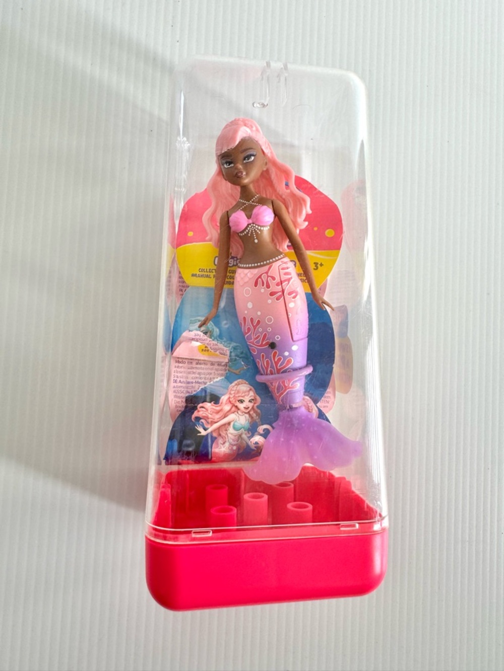 🩷 Like New! Zuru Pets Alive Magic Swimming Mermaid Figure - pink hair and fin